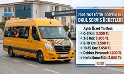 Kahramanmaraş'ta Okul Servis Ücretleri Belli Oldu!