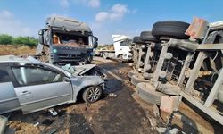 Tarsus'ta Feci Kaza: Tır Karşı Şeride Geçti, 1 Ölü, 2 Yaralı