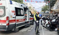 Burdur'da motosikletten düşen sürücü yaralandı