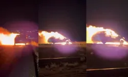 Kahramanmaraş’ta Korku Dolu Anlar: Seyir Halindeki Otomobil Alev Alev Yandı!
