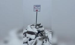 Ankara'da mevsimin ilk karı Işık Dağı'na yağdı