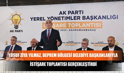 Yusuf Ziya Yılmaz, Deprem Bölgesi Belediye Başkanlarıyla İstişare Toplantısı Gerçekleştirdi
