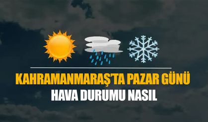 Kahramanmaraş’ta Pazar Günü Hava Durumu Nasıl