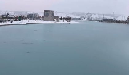 Kahramanmaraş’ta Kartpostallık Manzara! EXPO 2023’te Lagün Gölü Dondu