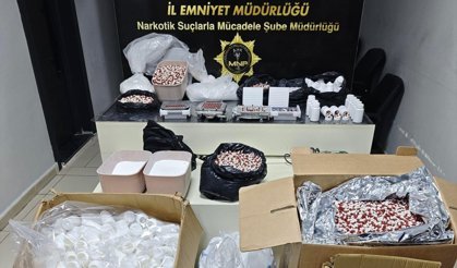Mersin'de evde sentetik hap ürettikleri iddiasıyla yakalanan 2 zanlı tutuklandı