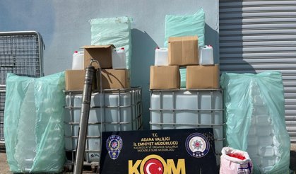 Adana'da kaçak 2 bin 150 litre etil alkol ele geçirildi