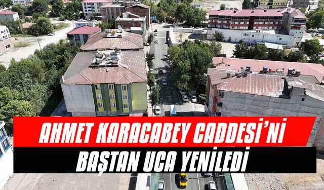 Ahmet Karacabey Caddesi’ni Baştan Uca Yeniledi