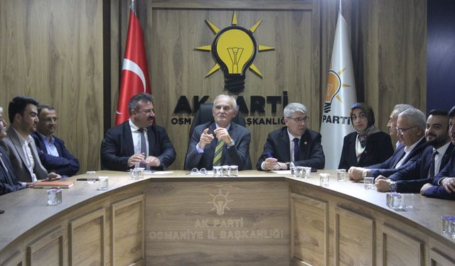 AK Parti Yerel Yönetimler Başkanı Yılmaz, Osmaniye'de konuştu