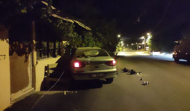 Adana'da aydınlatma direğine çarpan otomobilin sürücüsü yaralandı