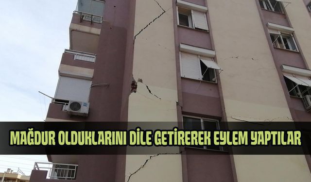 Orta hasarlı bina mağdurları platformu üyeleri toplandı