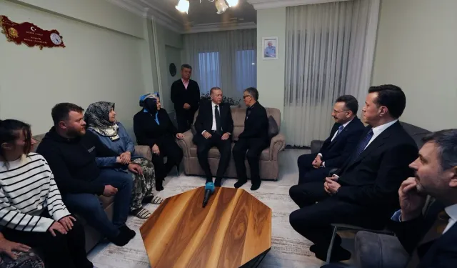 Cumhurbaşkanı Erdoğan’dan Eskişehir'de şehit ailesine ziyaret