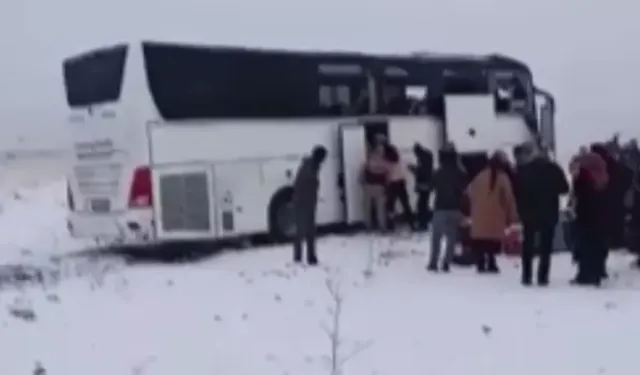 Kars'ta otobüs kazası: Ölü ve yaralılar var