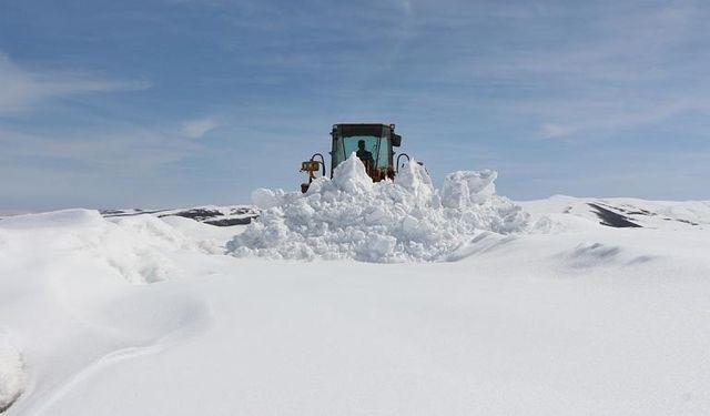 Bingöl'de kar 15 köyün ulaşımını kapattı