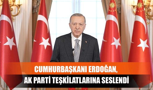 Cumhurbaşkanı Erdoğan, Ak Parti Teşkilatlarına Seslendi