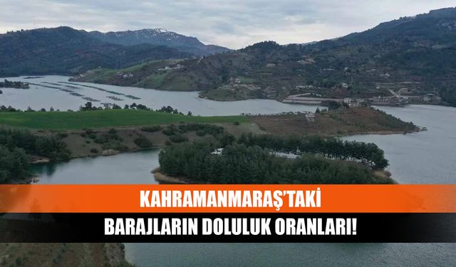 Kahramanmaraş’taki barajların doluluk oranları!