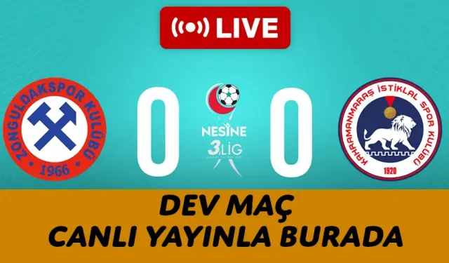 Zonguldak - Akedaş İstiklal Spor Play-Off Maçı Canlı İzle