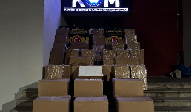 Adana'da 3 milyon 907 bin makaron ele geçirildi