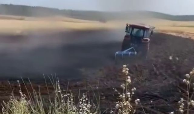Kahramanmaraş’ta 3 Dönüm Buğday Kül Oldu!