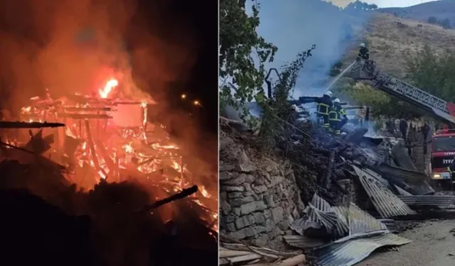 Adana'da yangın çıkan ev çöktü 2 kardeş hayatını kaybetti