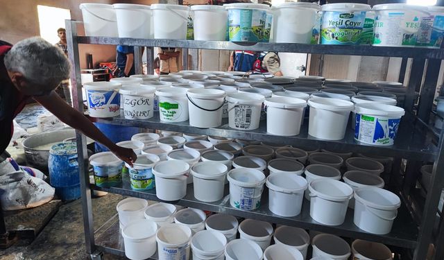 Şanlıurfa'da tüketime uygun olmayan 1 ton süt imha edildi