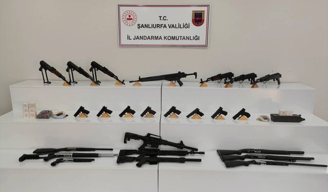 Şanlıurfa'da uyuşturucu ve silah kaçakçılığı operasyonunda 12 şüpheli yakalandı