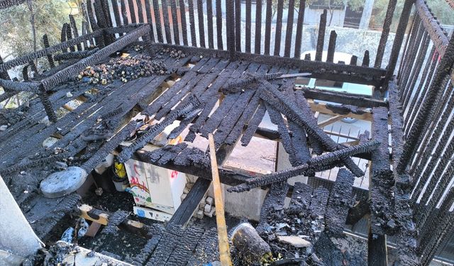 Adana'da bir ev yandı