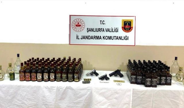 Şanlıurfa'da silah ve sahte içki operasyonunda 1 şüpheli yakalandı