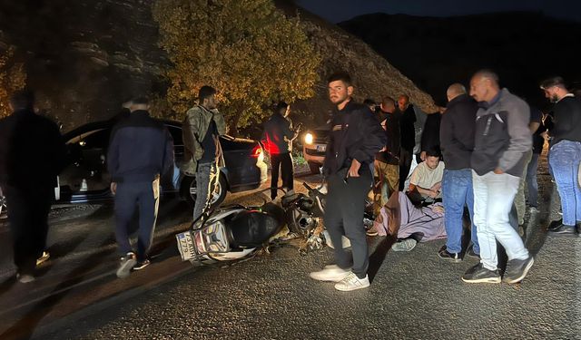 Şırnak'ta otomobille çarpışan motosikletin sürücüsü yaralandı