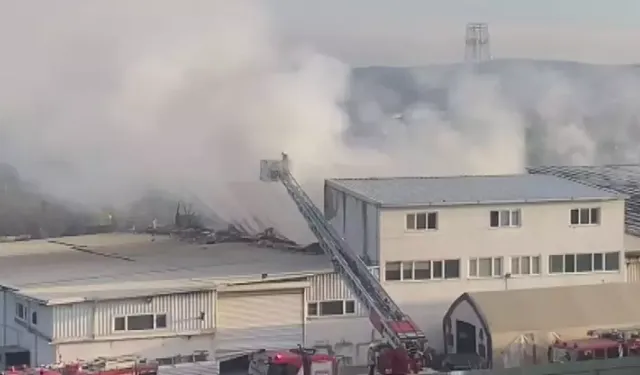 Tuzla’da kauçuk fabrikasında korkutan yangın!