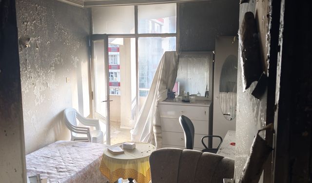 Adana'da apartman dairesinde çıkan yangın söndürüldü