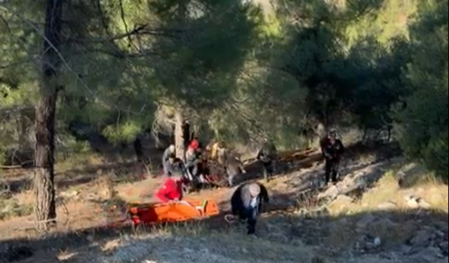 Kahramanmaraş’ta kamyon uçuruma yuvarlandı