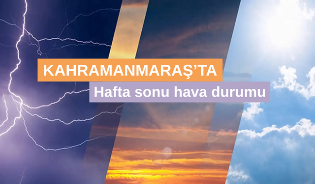 Kahramanmaraş’ta Hafta Sonu Hava Nasıl Olacak?
