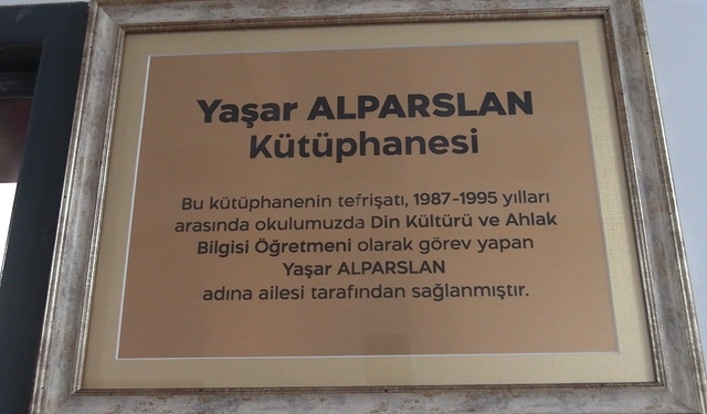 Kahramanmaraş Endüstri Meslek Lisesi’nde vefa örneği