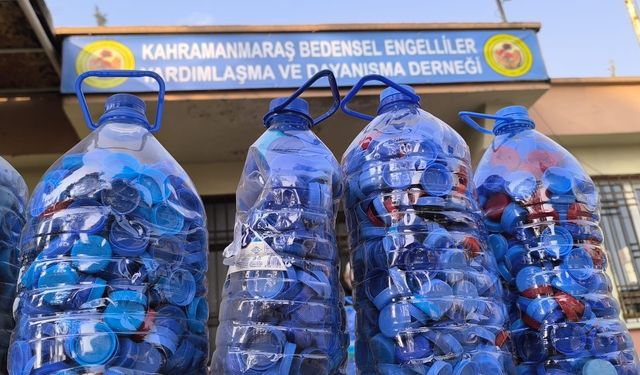 Kahramanmaraş’ta mavi kapaklar umuda dönüştü!