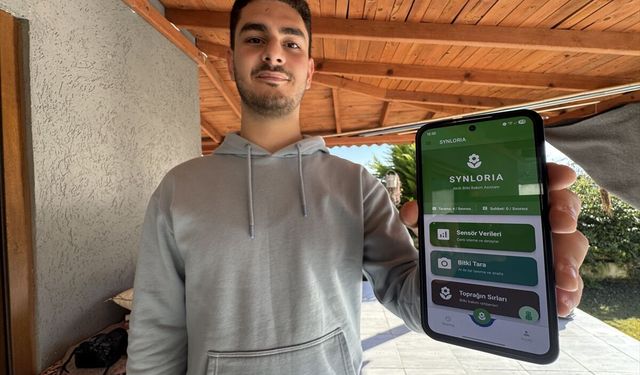 Depremzede öğrenciden yapay zeka destekli bitki bakımı uygulaması