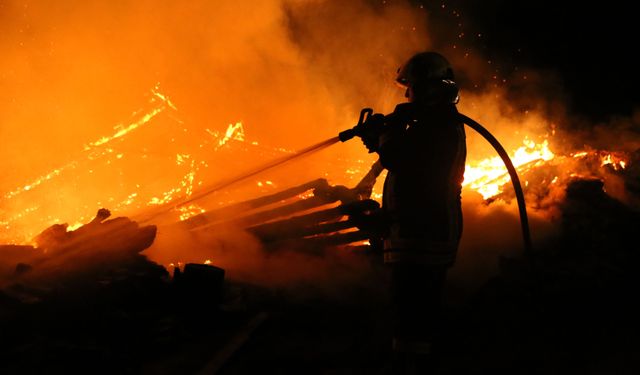 Evde çıkan yangın 3 ev ve 2 samanlığı küle çevirdi