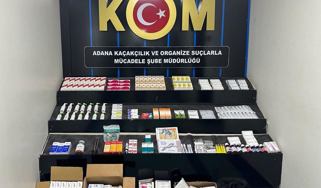 Adana'da depoda 3 bin 264 ilaç ve 253 tıbbi cihaz ele geçirildi