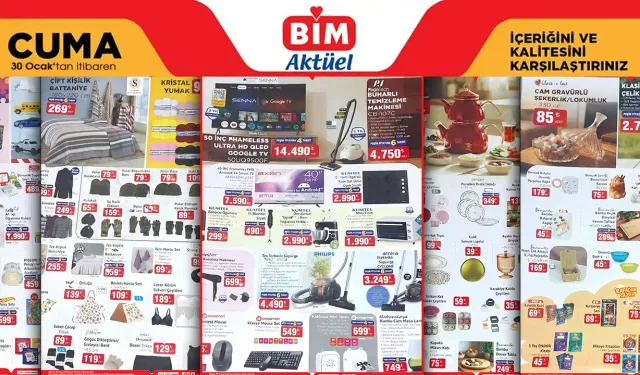 30 OCAK 2026 BİM Aktüel Ürünler İndirim Kataloğu: Stanley Termos ve Philips Süpürge