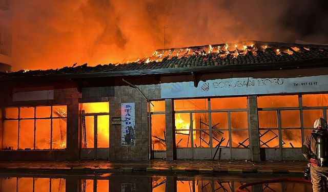 Hatay'da hırdavat dükkanında çıkan yangın hasara neden oldu