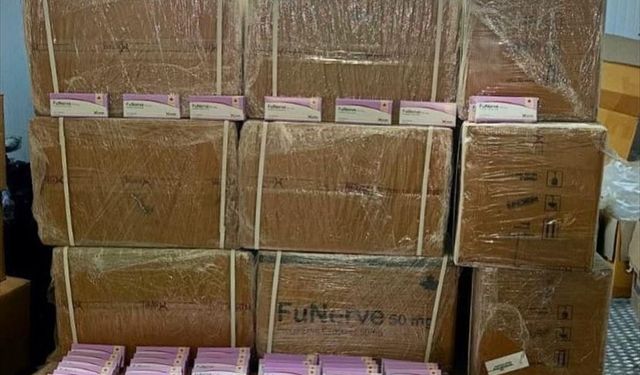 Mersin'de 280 bin sentetik ecza hapı ele geçirildi