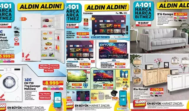 A 101 ALDIN ALDIN KATALOĞU 12 ŞUBAT'TAN İTİBAREN RAMAZAN SOFRASI VE ÇEYİZ ÜRÜNLERİ