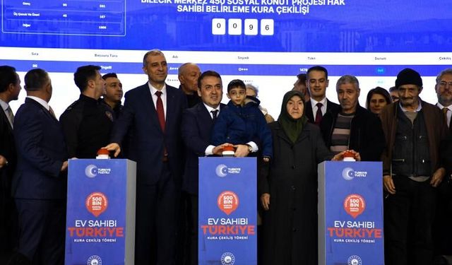 Bilecik "Yüzyılın Konut Projesi" Kura Sonucu Sorgulama Ekranı
