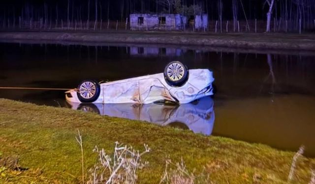 Samsun'da feci kaza: Otomobil sulama kanalına devrildi 1 ölü, 1 yaralı