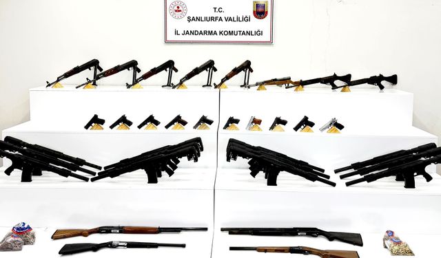 Şanlıurfa'da silah kaçakçılığı operasyonunda 8 şüpheli yakalandı