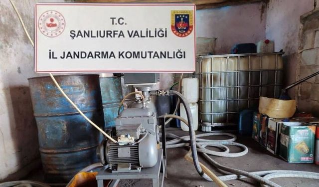 Şanlıurfa'da 1 ton 347 litre kaçak akaryakıt ele geçirildi
