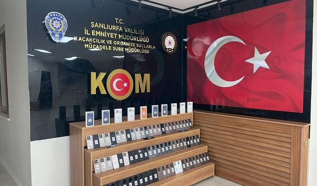 Şanlıurfa'da gümrük kaçağı 85 cep telefonu ele geçirildi