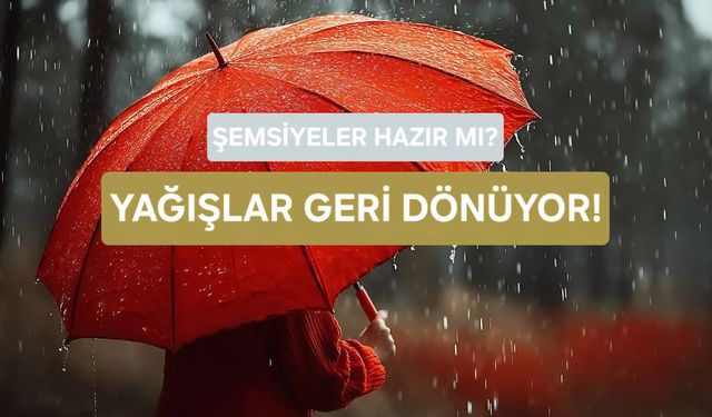 Meteoroloji Uyardı: Hafta Sonu Yağışlı Hava Geri Dönüyor!