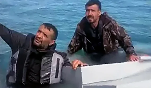 Adana'da denizde mahsur kalan 3 kişi balıkçılar tarafından kurtarıldı