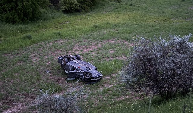 Adıyaman'da devrilen otomobildeki 4 kişi yaralandı