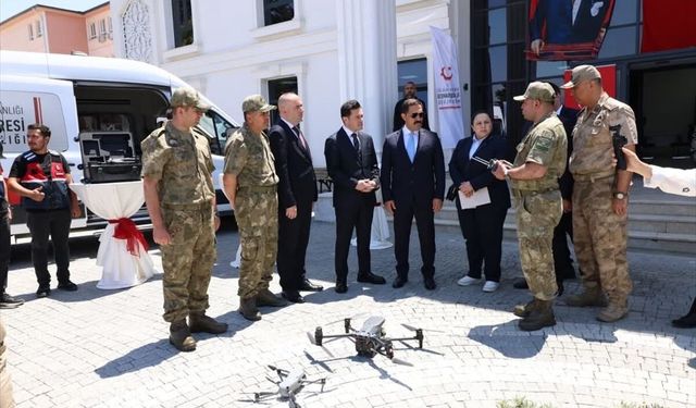 Hatay'da sınır güvenliği ve düzensiz göçle mücadele için 13 dron hizmete alındı